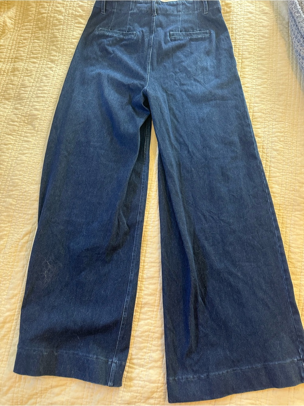 HALARA Dark Indigo Wide-Leg Women's Jeans NWT Medium long Tall - Picture 4 of 5
